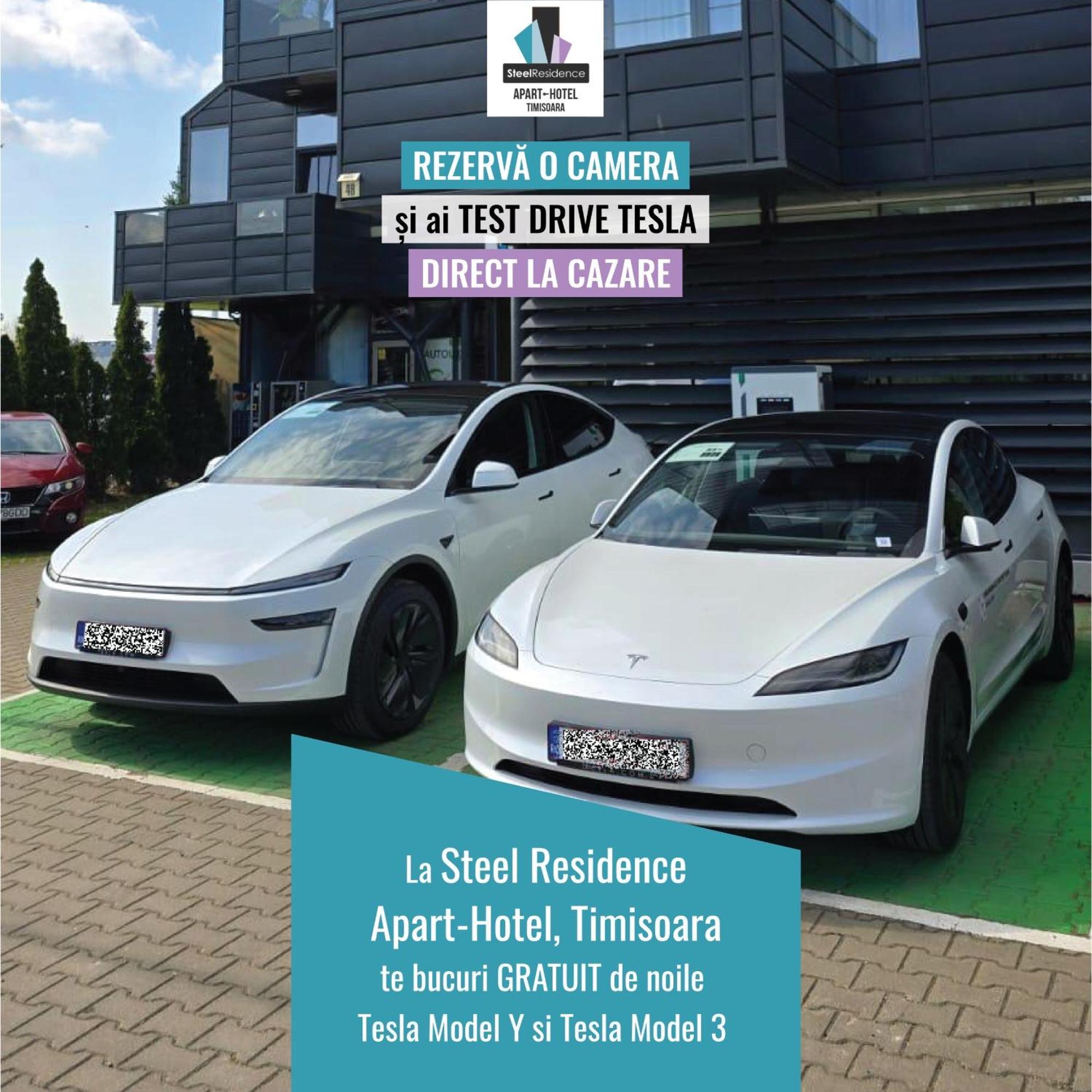 Apartments Steel Residence- Tesla Drive Experience 蒂米什瓦拉 外观 照片